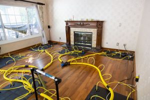 water damage restoration equipment fireplace